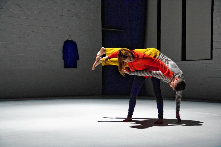 Angie Hauser and Chris Aiken, veteran Contact Improvisation dancers who both teach at Smith College, will be part of the Build-a-Floor Celebration Festival at 33 Hawley in Northampton May 2-5. 