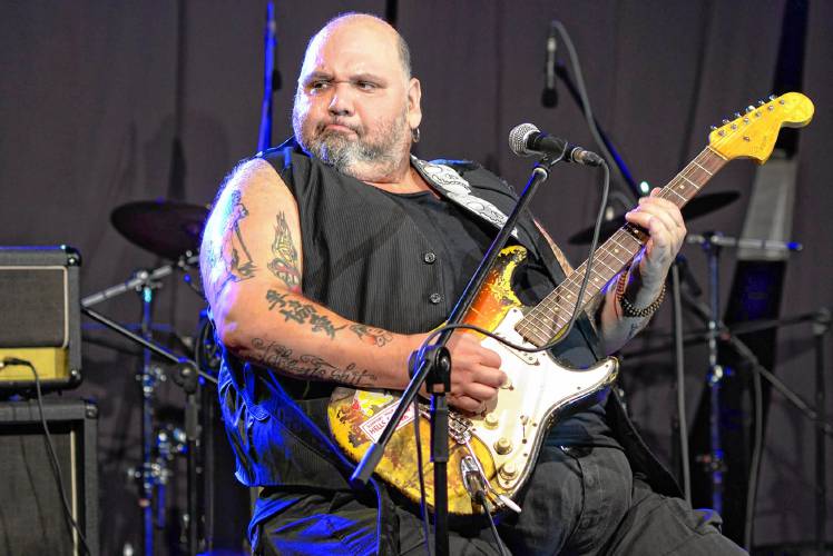 Blues veteran Popa Chubby,  seen at a gig in Slovenia, comes to The Drake April 6.