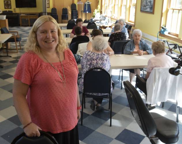 Christina Johnson, Southampton’s senior center director, is excited that plans are underway for a new senior center to replace the one-room location it currently uses.