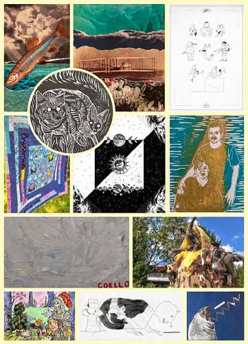 Hosmer Gallery at Forbes Library is exhibiting a wide variety of artwork this month that’s been crafted by library staff.