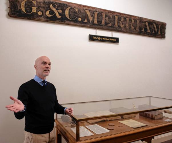 Peter Sokolowski, editor at large at Merriam-Webster, talks about his 30-year career at the venerable Springfield dictionary company and the many changes he’s seen. Several historic editions of the dictionary, as well as an old company sign, can be seen here.