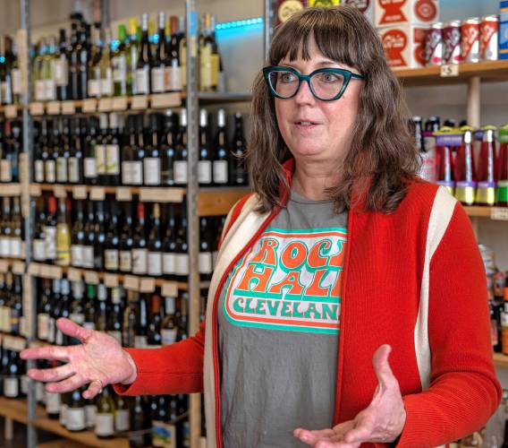 Lauren Clark who owns Tip Top Wine Shop with  Miranda Brown,  talks about the business in Easthampton. 