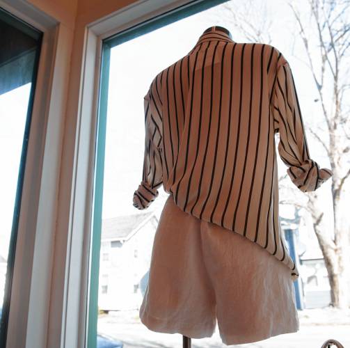 Clothes at the new shop opened by Kayla Diggins in Easthampton called  Harper James.