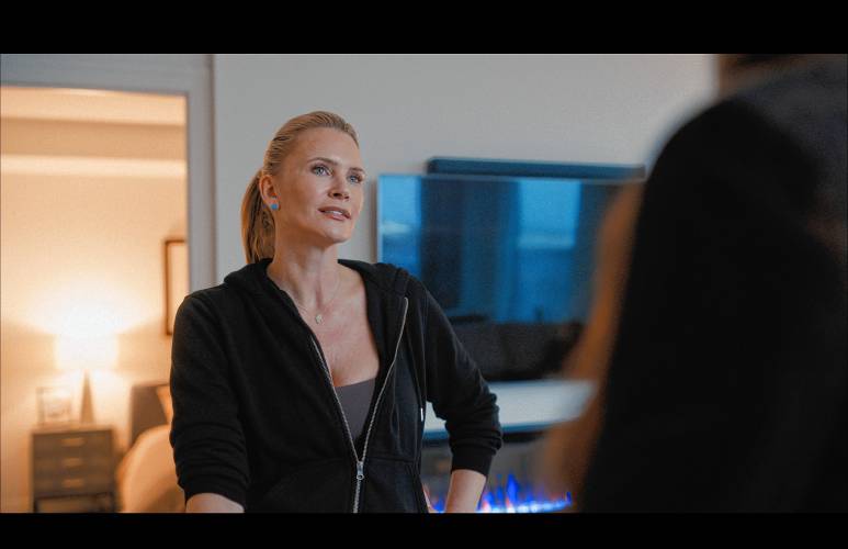 Natasha Henstridge, who’s appeared in films such as “The Whole Nine Yards” and TV series like “Commander in Chief,” is one of the leads in the independent film “Another Day in America.”