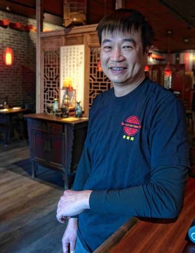 Lau Hu Tong owner Scott Zhang. “Everything is handmade; we start from scratch,” he  said. “We only bring the flour in.”