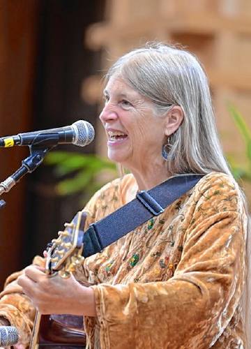 Sarah Pirtle of Shelburne Falls is a co-organizer the Pete Seeger Festival. At the age of 12, Pirtle taught herself how to play guitar using Seeger’s “Folksinger Guitar Guide.” Later, as the principle founder of the Children’s Music Network, she met Seeger, who was very supportive of her work.