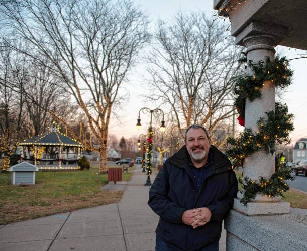 Patrick Brough coordinated fundraising to continue the holiday lights on Cottage Street and the rotary in Easthampton. “Having the holiday lights up in town is a tradition we need to continue; it was something I just couldn’t let pass,” Brough said.