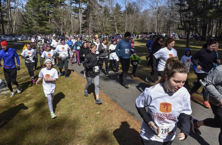 Empty Arms Bereavement will host its annual Syrup Stampede at Look Park in Florence on Sunday. The event, expected to draw 1,000, is a major fundraiser for the organization that supports families who have experienced the loss of a baby to miscarriage, stillbirth or early infant death.