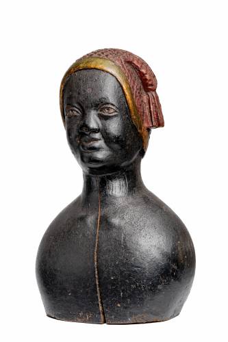 “Bust of a Woman Wearing a Liberty Cap” (artist unidentified) is part of “Unnamed Figures: Black Presence and Absence in the Early American North.”