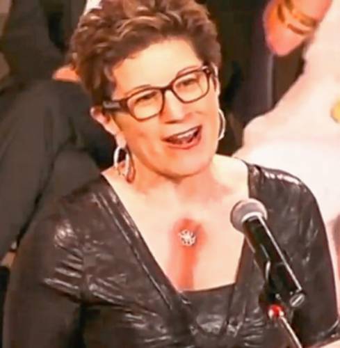 Lisa Kron, seen here at the Lilly Awards in 2015, is the author of “2.5 Minute Ride” and numerous other theatrical works, including the book and lyrics for the Tony Award-winning musical “Fun Home.”