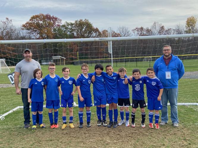 The Granby fourth grade boys soccer team posted an undefeated season this fall.