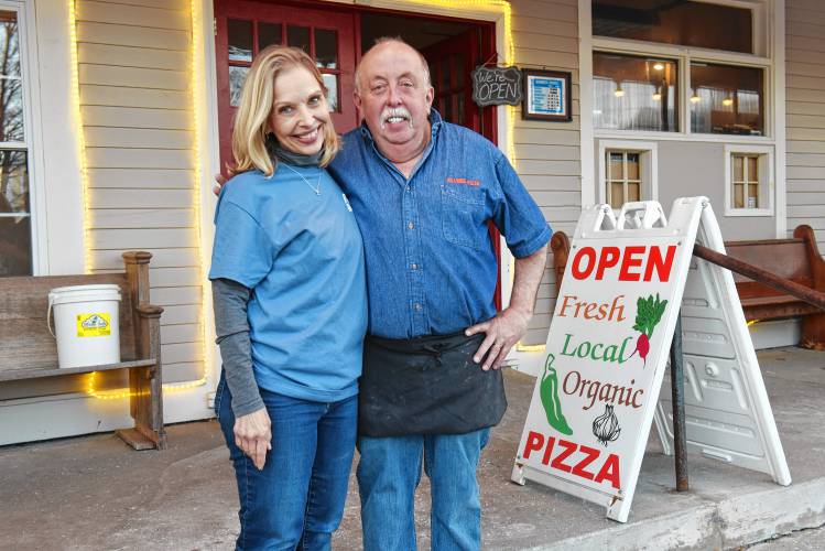 Amy and Craig White of Hillside Pizza in Bernardston.