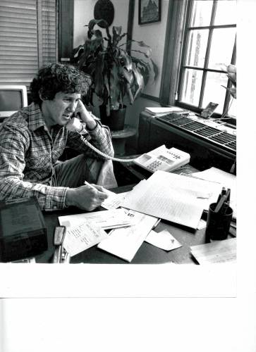 Aaron Lansky, seen here circa 1980, was once told there were likely only 70,000 Yiddish books left in the world. Today the Yiddish Book Center has 1.5 million.