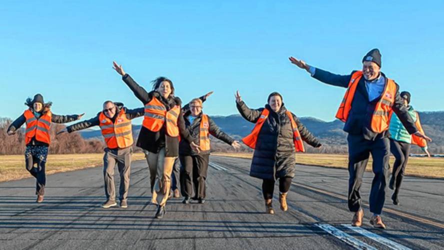 The Runway 5K race held last year at Northampton Airport to support the Treehouse Foundation. This year’s event will take place on Sunday. 