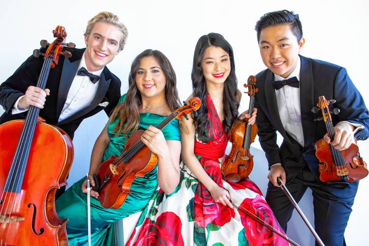 The young musicians of the Viano Quartet, who have already played in several different countries, come to the Bombyx Center in Florence Oct. 22.