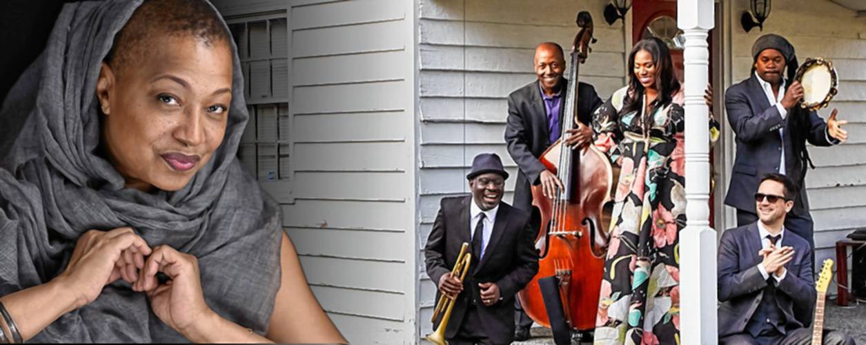 South Carolina jazz and roots ensemble Ranky Tanky, at right, will be joined by vocalist Lisa Fischer at Bowker Auditorium at UMass Amherst Nov. 8.