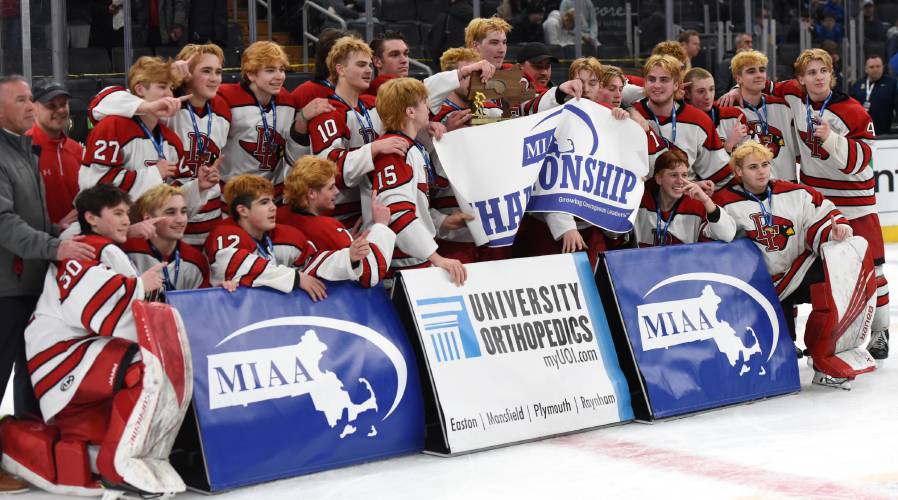 The Pope Francis boys hockey team won the MIAA Division 1 state title after beating  Xaverian at TD Garden in Boston last winter.