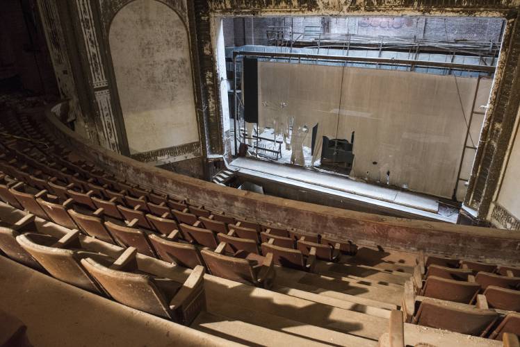 The upper level of the Victory Theatre in Holyoke seats half of its 1,600-seat capacity. Photographed on Tuesday, Aug. 10, 2021.
