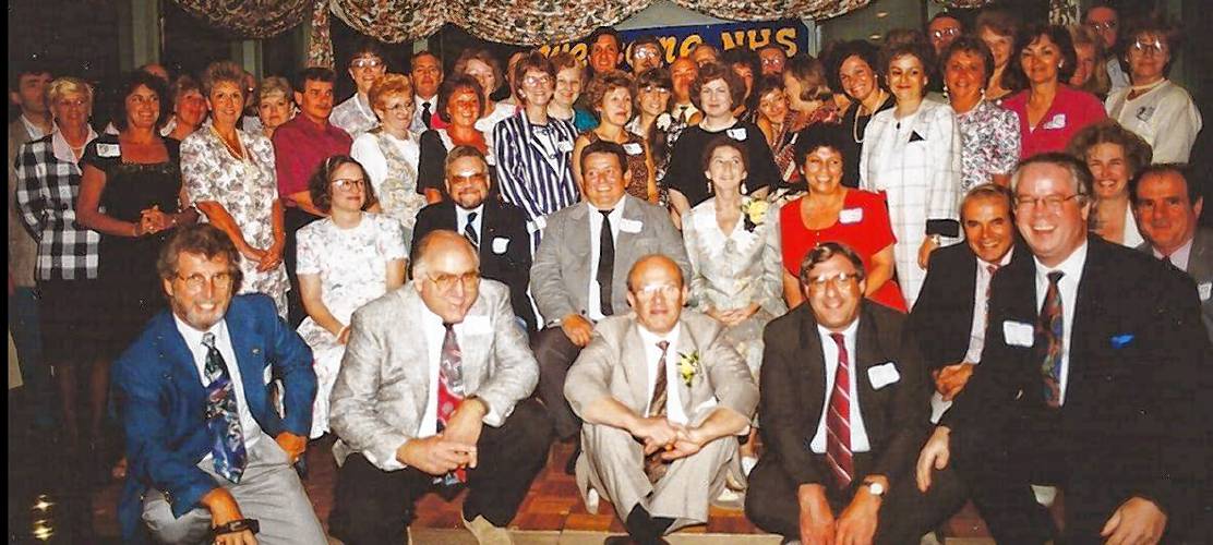 Members of Northampton High’s Class of 1964, seen here at their 25th reunion in 1989, have taken to donating to the Toy Fund in honor of late classmates.