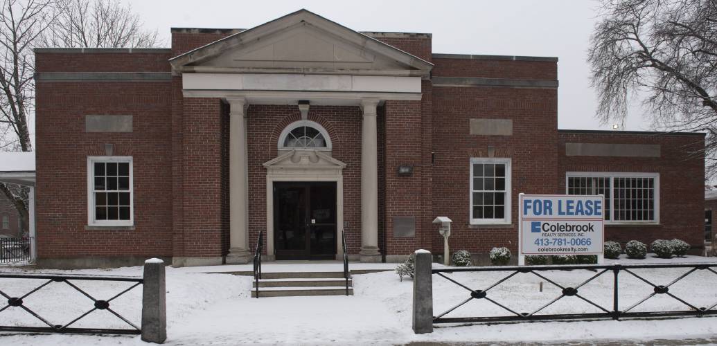 A former Bank of America Building owned by Easthampton Savings Bank which is being donated as a possibility for a new location for the Easthampton Public Library.