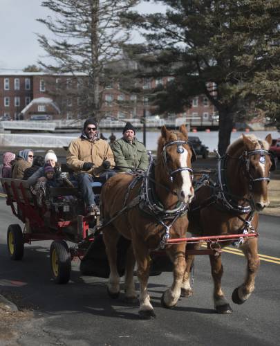 Horse wagon rides will  again be a highlight at Easthampton’s WinterFest. While the main event is set for Feb. 10 at  Nashawannuck Pond, other activities have been taking place since Jan. 1. 