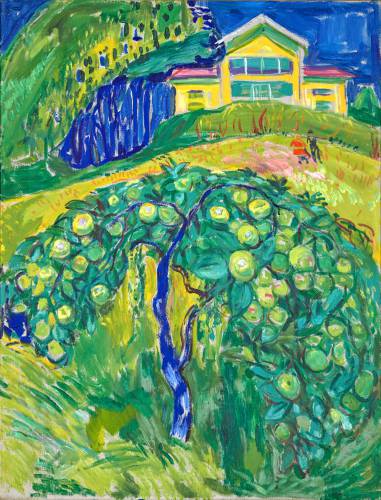 Edvard Munch’s “Apple Tree in the Garden” (1932-42).