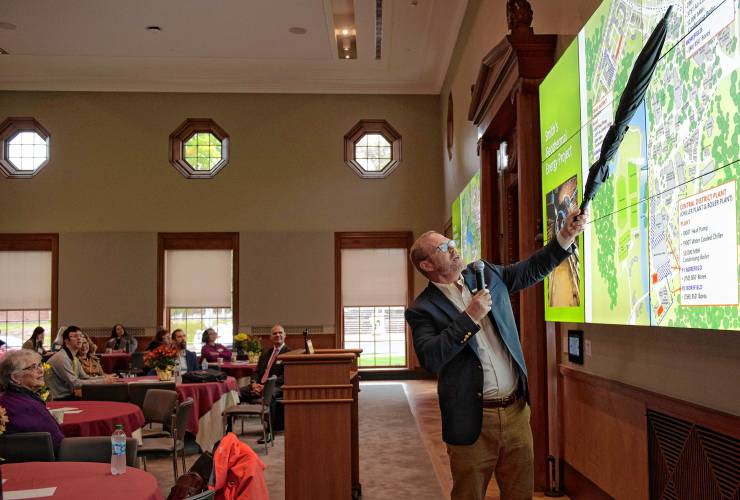 Jim Gray, the associate vice president of facilities and operations at Smith College, talks about the $220 million Geothermal Campus Energy Project that is expected to cut carbon emissions by 90% and make the college carbon-neutral by 2030. 
