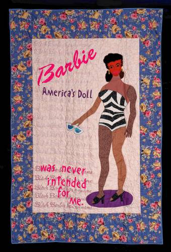 “Black Barbie,” a 1996 quilt by Kyra Hicks, seems especially timely in the wake of all the media buzz about this summer’s “Barbie” movie. 