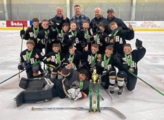The Nonotuck Knights Mite-Black U8 youth hockey team won its third tournament of the year this past weekend, going 5-0 overall to capture first place in the Spring Classic Hockey Tournament held in Hookset, N.H.
