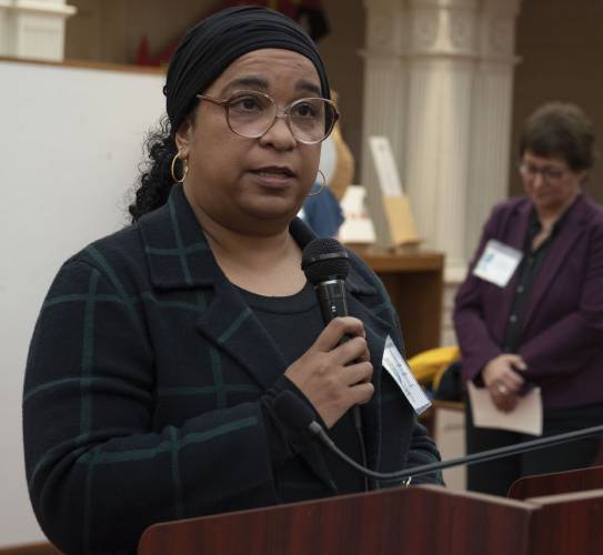 Amherst Town Councilor Anika Lopes will lead a brief ceremony Thursday installing a plaque to recongize the Westside National Historic District that was once home to Black and Afro-Indigenous families. 