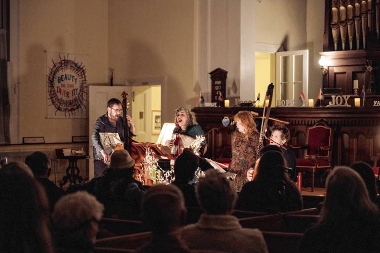 Tiny Glass Tavern’s upcoming show at the Edwards Church in Northampton, which will take place Wednesday, Nov. 1 at 7:30 p.m., is the fourth that the ensemble has toured. It will consist of 10 musicians and is the biggest project they have undertaken to date.