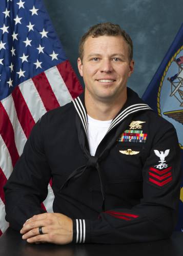 Navy Special Warfare Operator 1st Class Christopher J. Chambers. Chambers was a Westfield High School graduate who attended college and swam competitively at UMass.