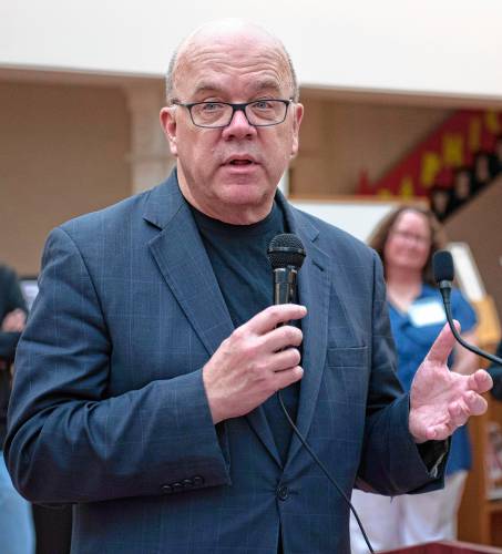U.S. Rep. James McGovern join a small group of progressive lawmakers on Tuesday in calling for a cease-fire in the Israel-Hamas war in Gaza. 